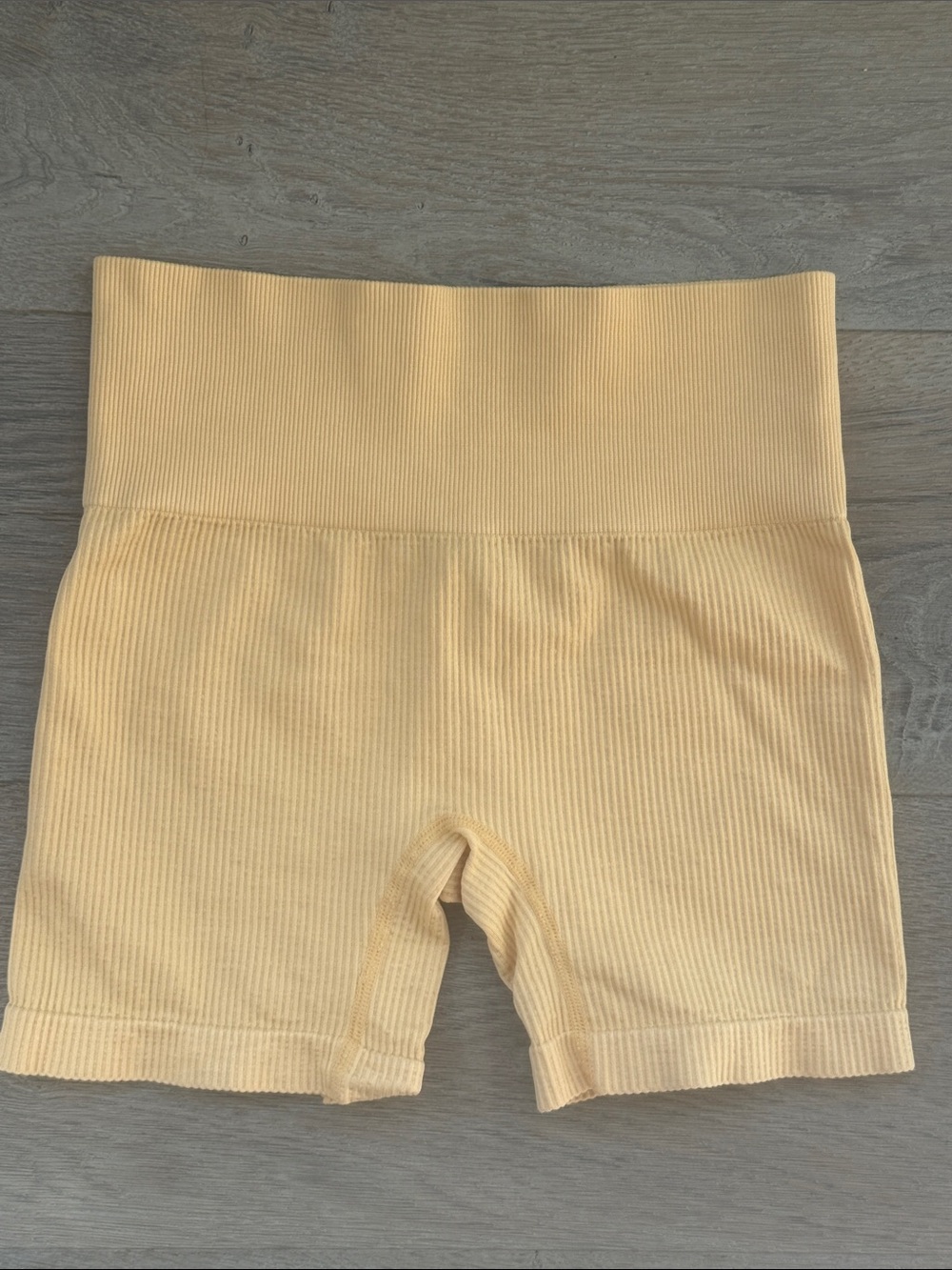 NWOT Colsie Ginger Orange Peach 🍑 Ribbed Seamless High-Waist Bike Shorts-Small